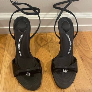 Alexander Wang Black Bow Heels